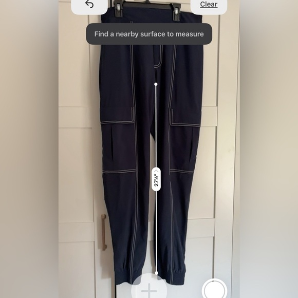Athleta Chelsea Utility Jogger in Navy White Stitching Size 6 Tall Navy Athletic - Picture 5 of 7